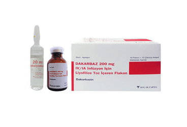 DAKARBAZ 200 MG IV/IA INFUZYON ICIN LIYOFILIZE TOZ ICEREN 10 FLAKON